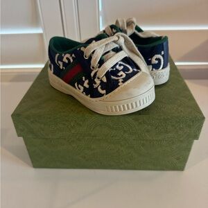 Gucci Kids Blue Tennis 1977 Sneakers
